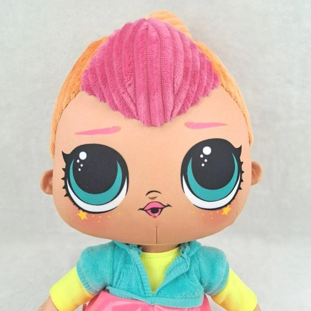 Lol Surprise Neon Qt Huggable Soft Plush Doll Big Eyes 16” 2020 - Picture 8 of 8